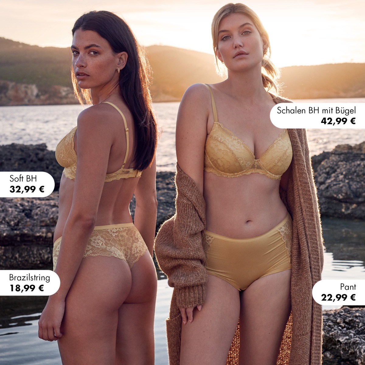 Serie Bella in der Farbe Gold