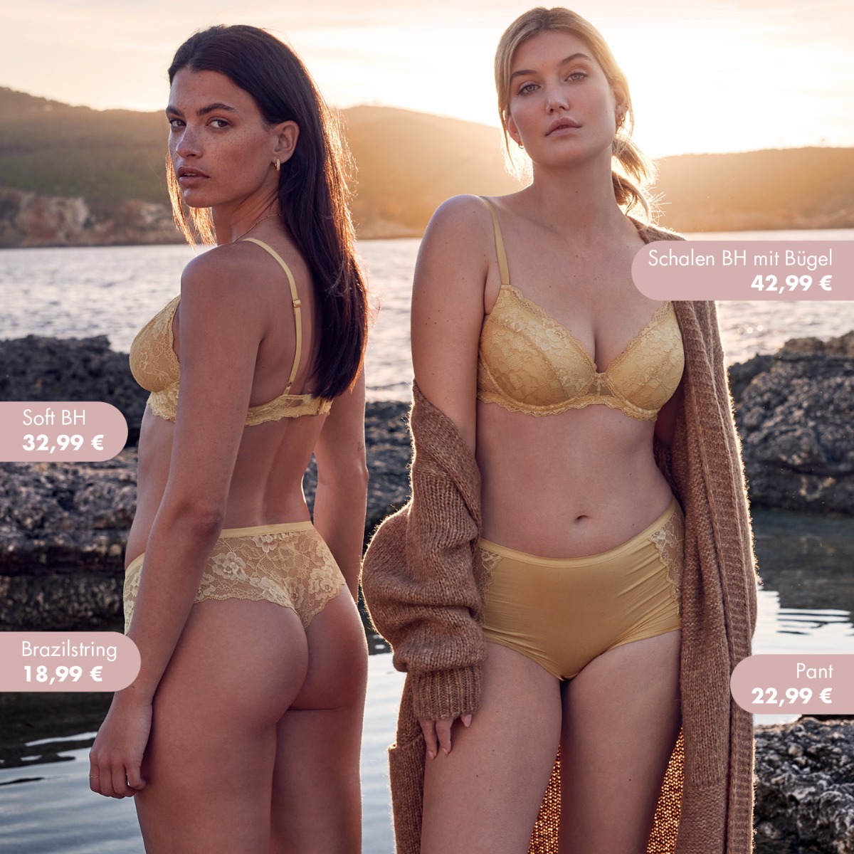 Serie Bella in der Farbe Gold