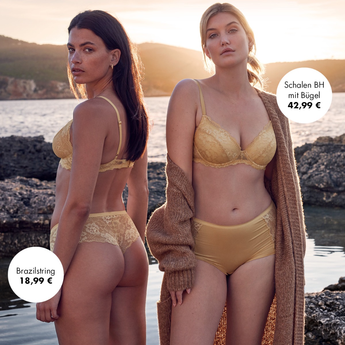 Serie Bella in der Farbe Gold