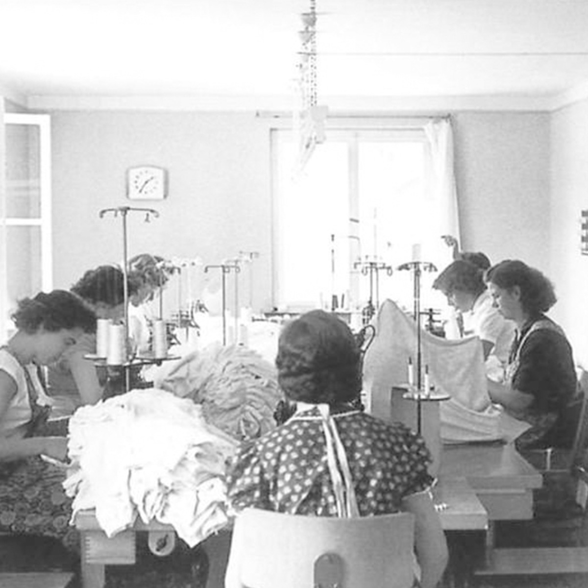 Die Speidel Anfänge, Näherinnen vor über 60 Jahren