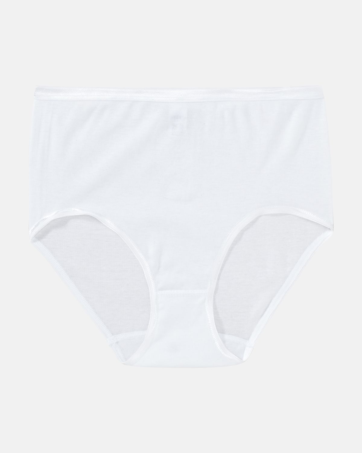 Maxislip in weiß aus der Serie Natascha, flach auf einer Oberfläche liegend.