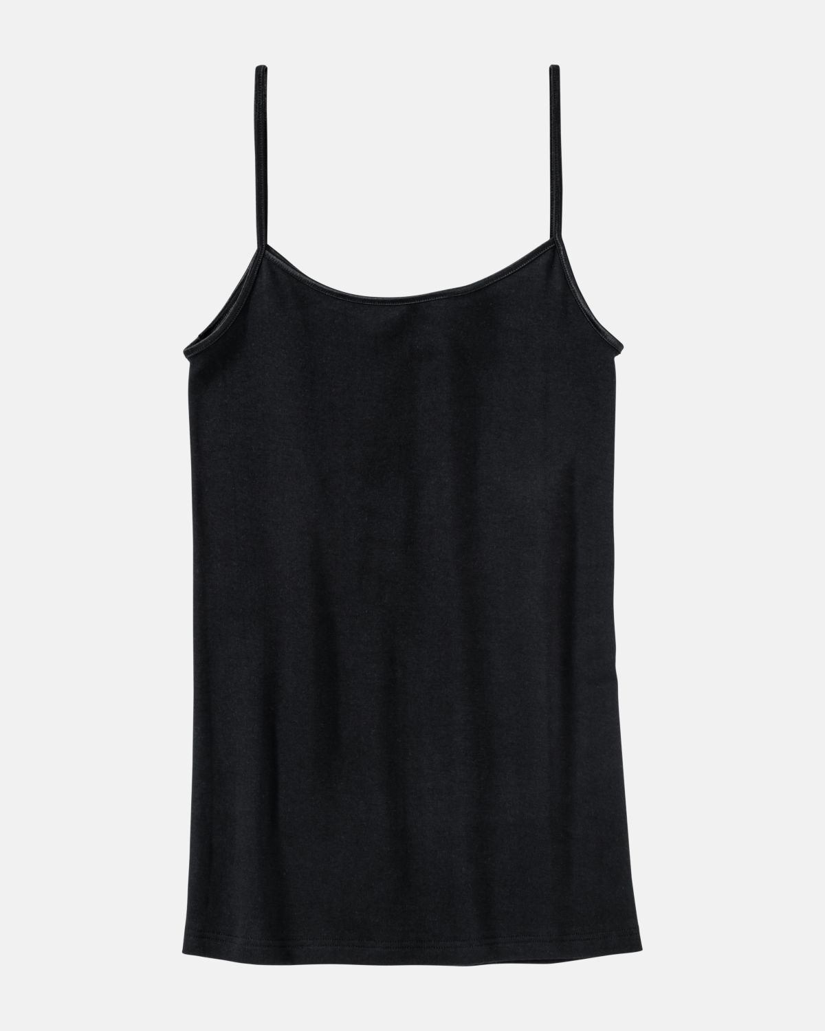 Hemd in schwarz aus der Serie Natascha, flach auf einer Oberfläche liegend.