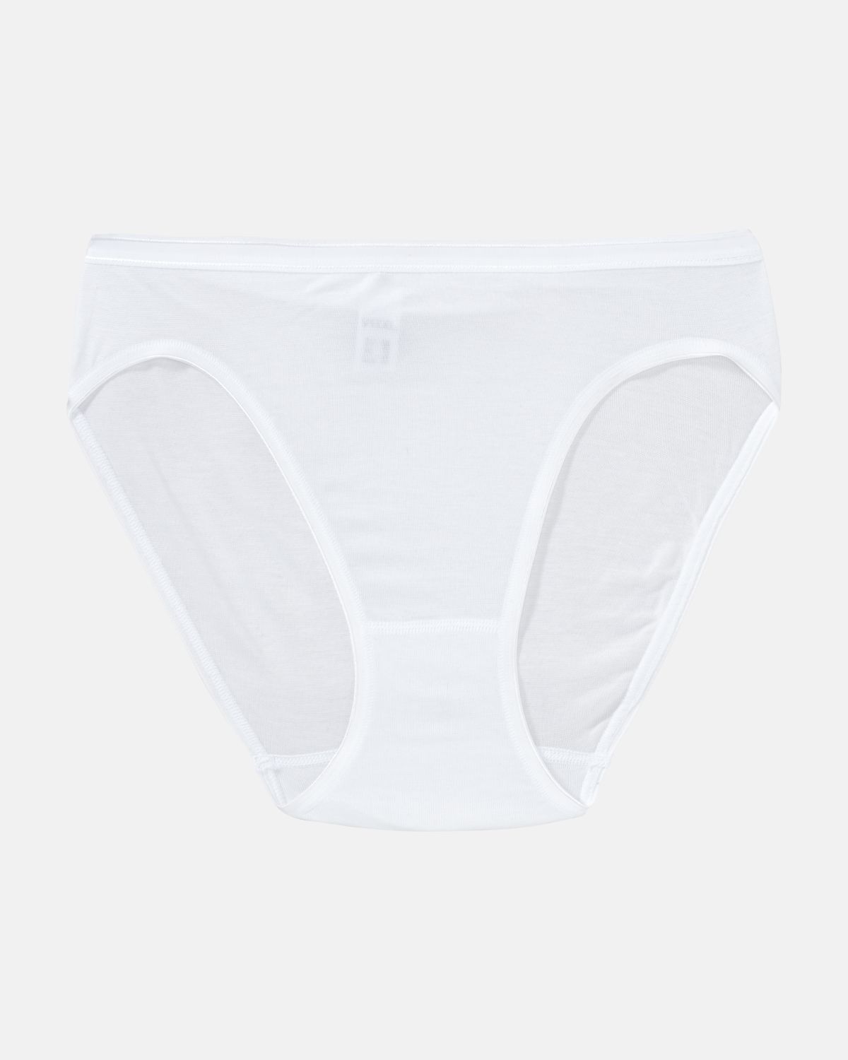 Jazzpant in weiß aus der Serie Nadine, flach auf einer Oberfläche liegend.