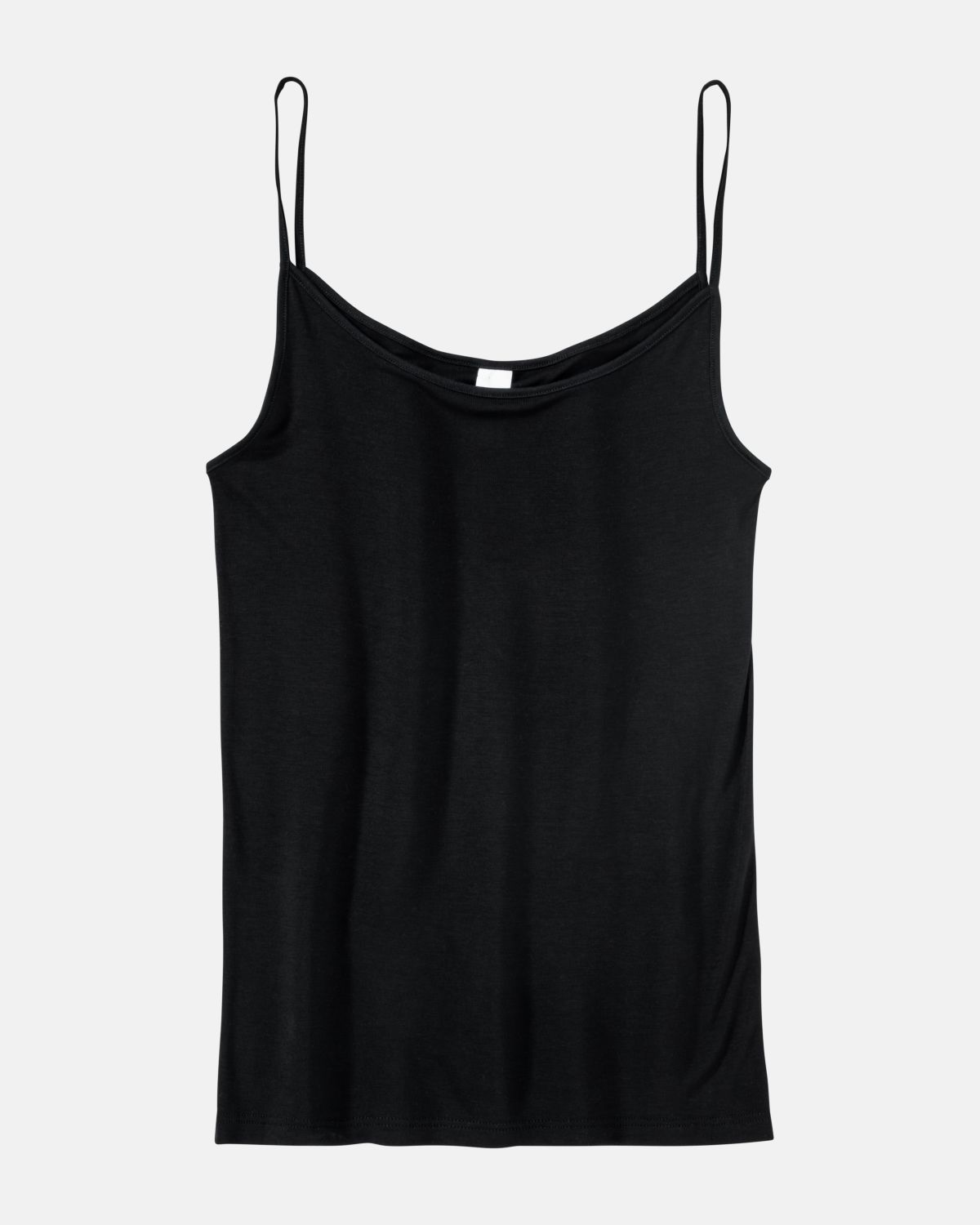 Hemd in schwarz aus der Serie Nadine, flach auf einer Oberfläche liegend.