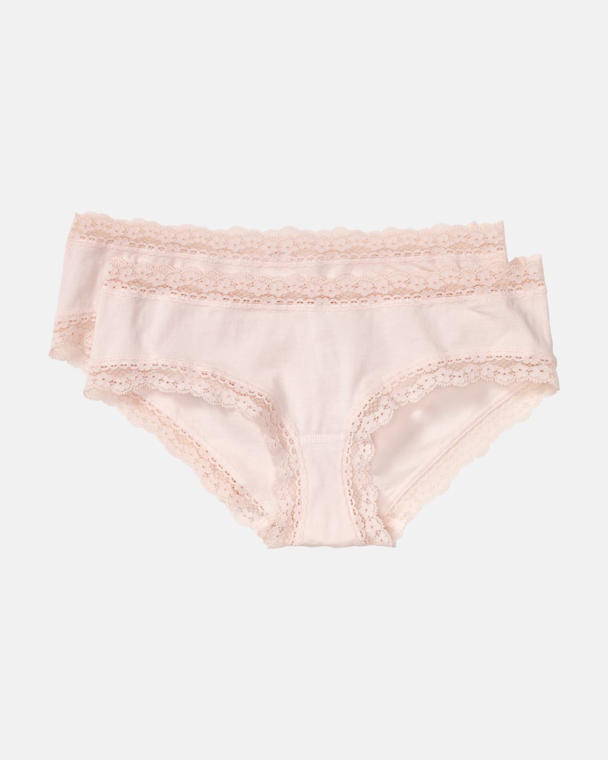 Low Hip in lychee aus der Serie Lacy, flach auf einer Oberfläche liegend.