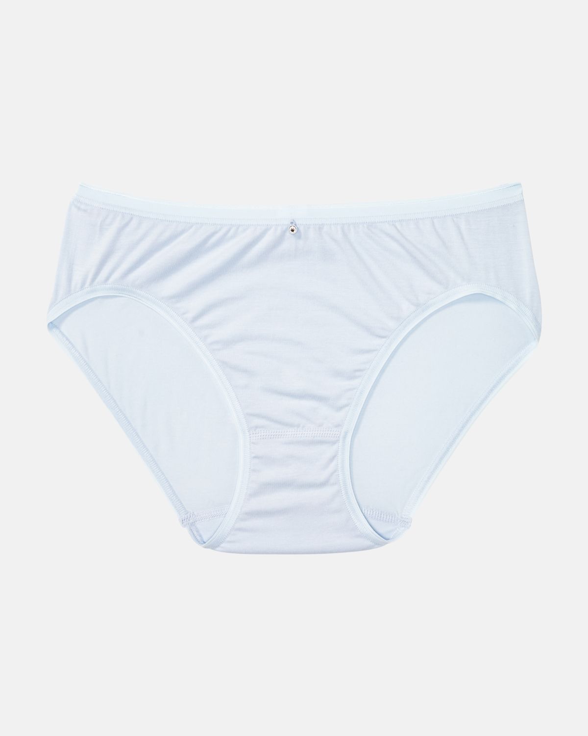 Minislip in aquamarin aus der Serie Sensuelle, flach auf einer Oberfläche liegend.