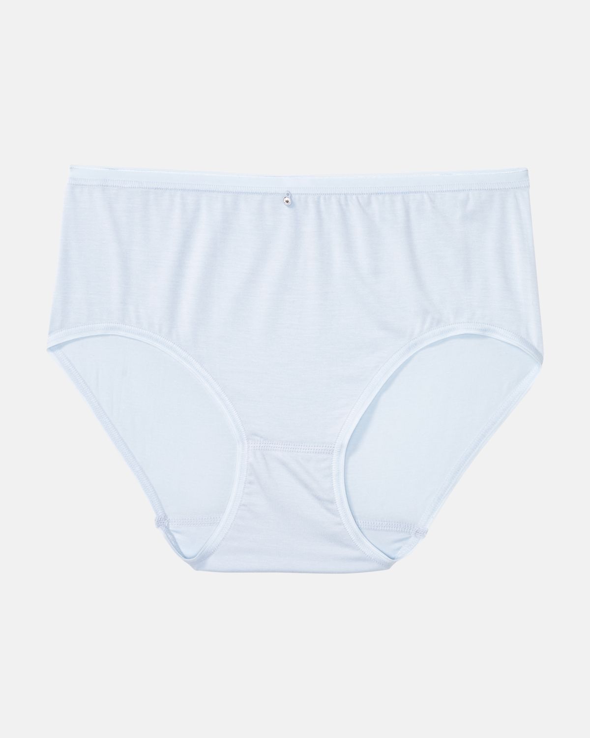 Midislip in aquamarin aus der Serie Sensuelle, flach auf einer Oberfläche liegend.