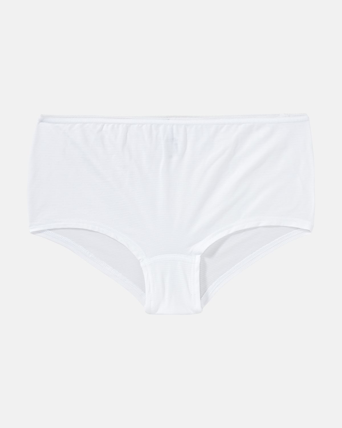 Pant in weiß aus der Serie Magic look, flach auf einer Oberfläche liegend.