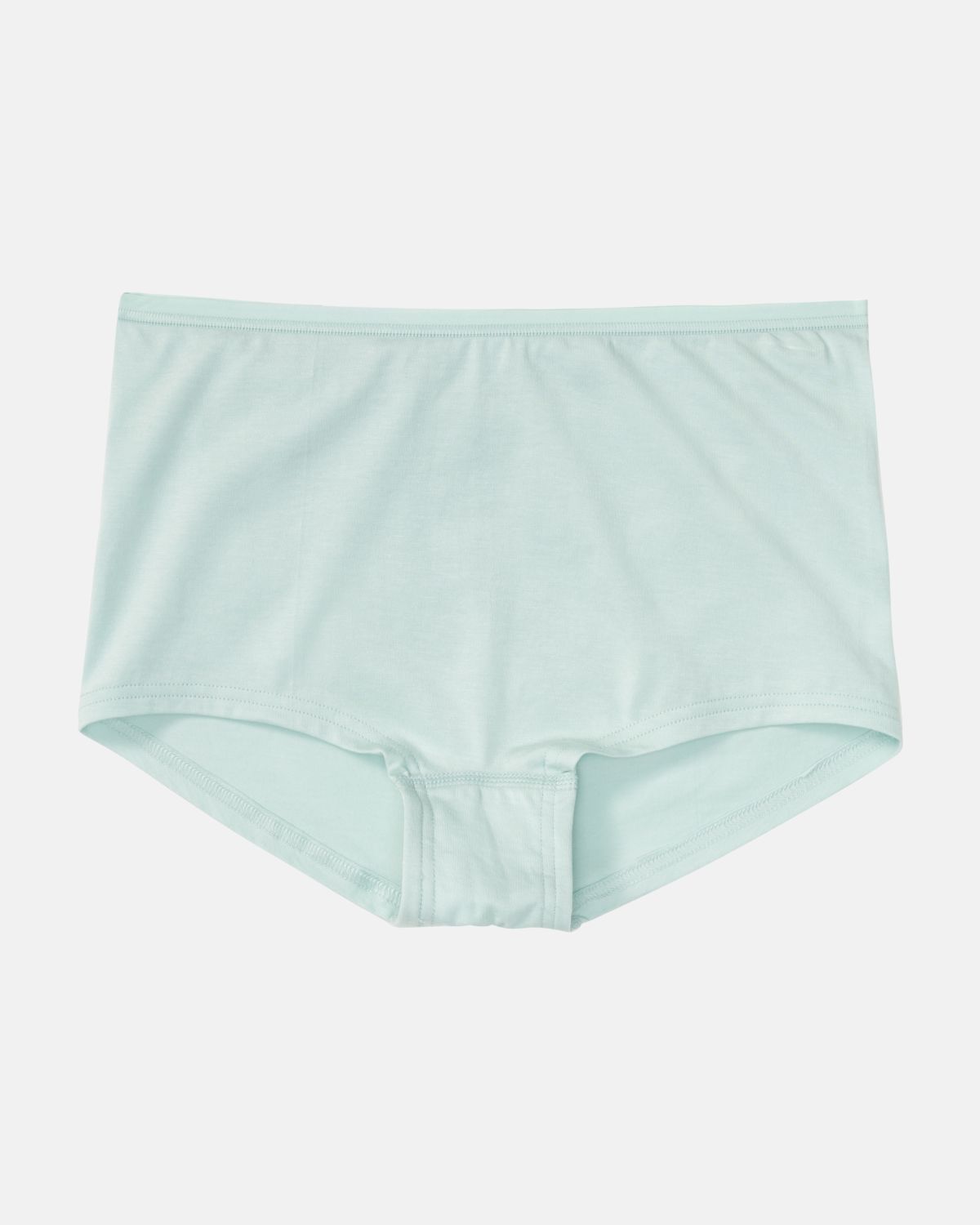 Pant in minze aus der Serie Natural Beauty, flach auf einer Oberfläche liegend.