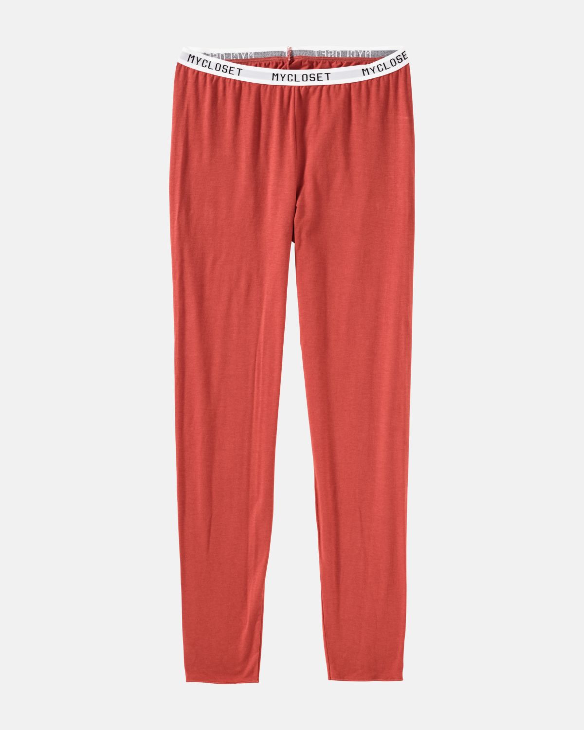 Leggings in pepper aus der Serie Logo Lover, flach auf einer Oberfläche liegend.