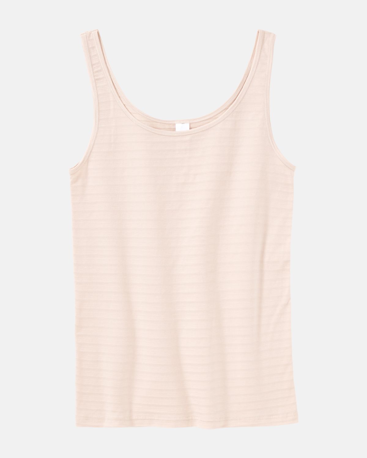 Achselhemd in honey aus der Serie Cotton&More, flach auf einer Oberfläche liegend.