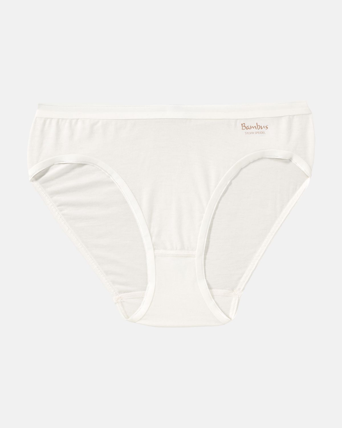 Minislip in elfenbein aus der Serie Swenja, flach auf einer Oberfläche liegend.