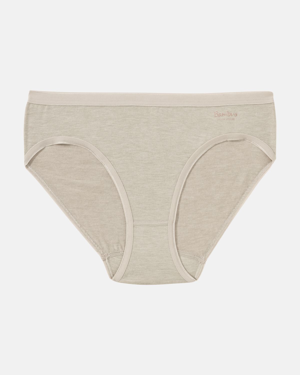 Minislip in ginger mélé aus der Serie Swenja, flach auf einer Oberfläche liegend.