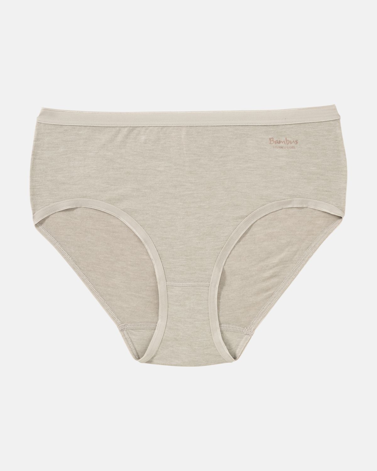 Midislip in ginger mélé aus der Serie Swenja, flach auf einer Oberfläche liegend.