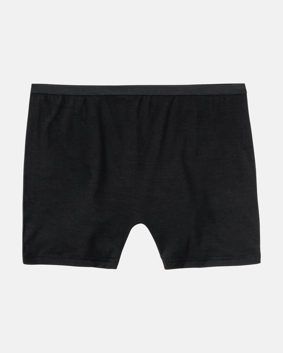 Pant in schwarz aus der Serie Sanja, flach auf einer Oberfläche liegend.