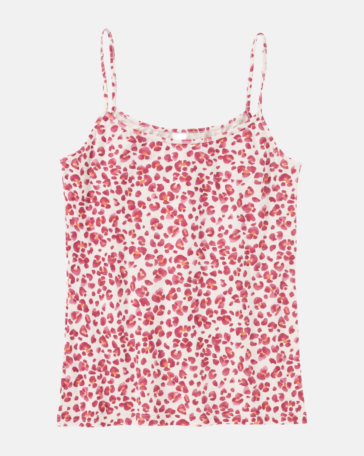 Hemd in Leoprint aus der Serie Pandora, flach auf einer Oberfläche liegend.