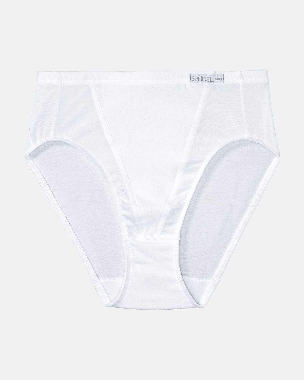 Formslip in weiß aus der Serie Shape, flach auf einer Oberfläche liegend.