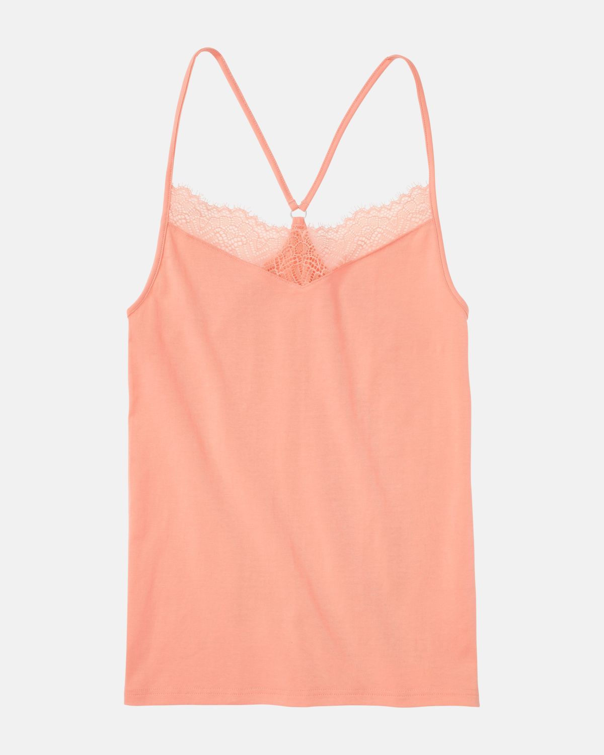 Hemd in melone aus der Serie Ronja, flach auf einer Oberfläche liegend.