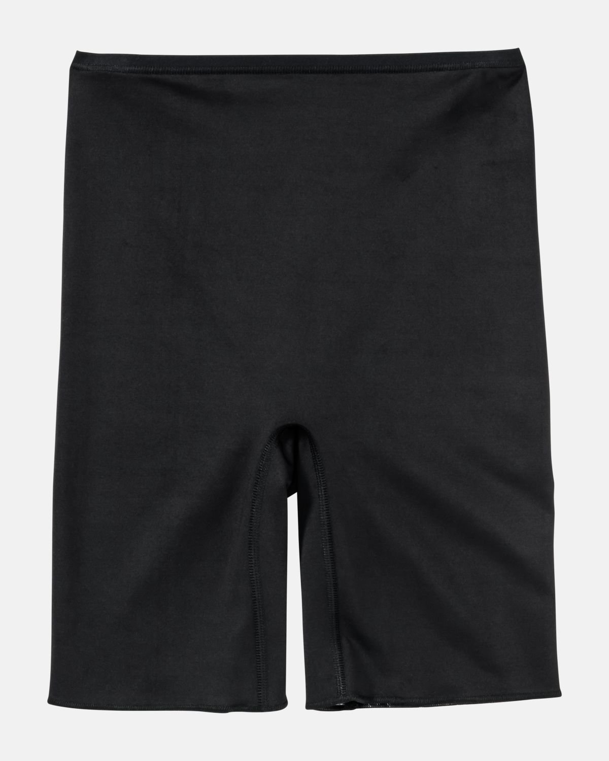 Longpant in schwarz aus der Serie Inshape, flach auf einer Oberfläche liegend.