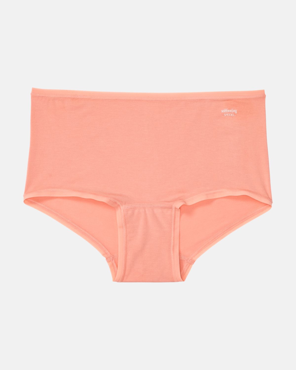 Pant in melone aus der Serie Softfeeling, flach auf einer Oberfläche liegend.