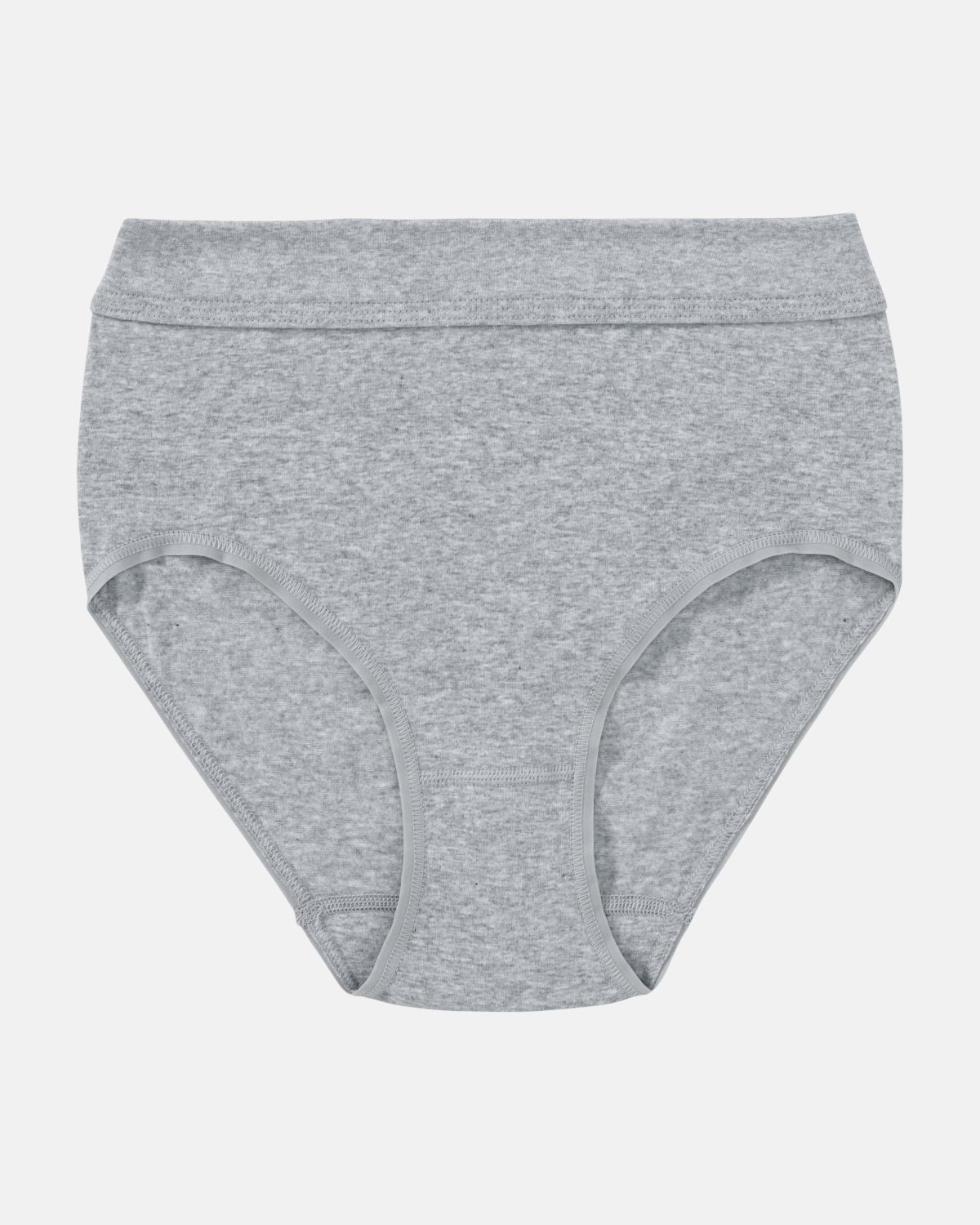 Maxislip in kiesel mélé aus der Serie Bio Cotton plus, flach auf einer Oberfläche liegend.