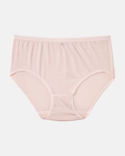 Midislip in lychee aus der Serie Sensuelle, flach auf einer Oberfläche liegend.