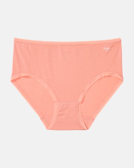 Maxislip in melone aus der Serie Softfeeling, flach auf einer Oberfläche liegend.