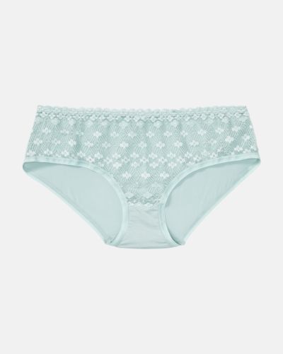 Hipster in minze aus der Serie Romina, flach auf einer Oberfläche liegend.