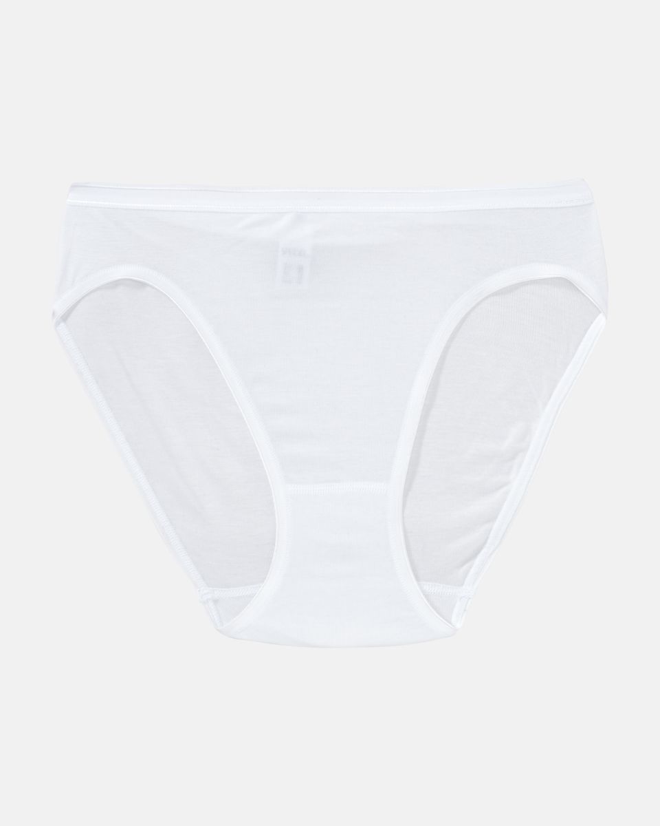 Jazzpant in weiß aus der Serie Nadine, flach auf einer Oberfläche liegend.