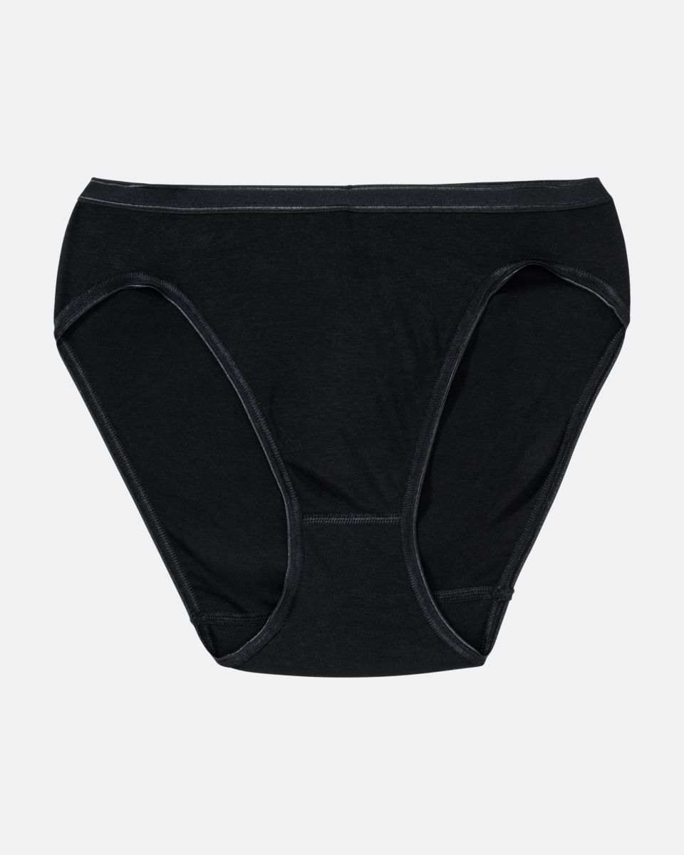 Jazzpant in schwarz aus der Serie Nadine, flach auf einer Oberfläche liegend.