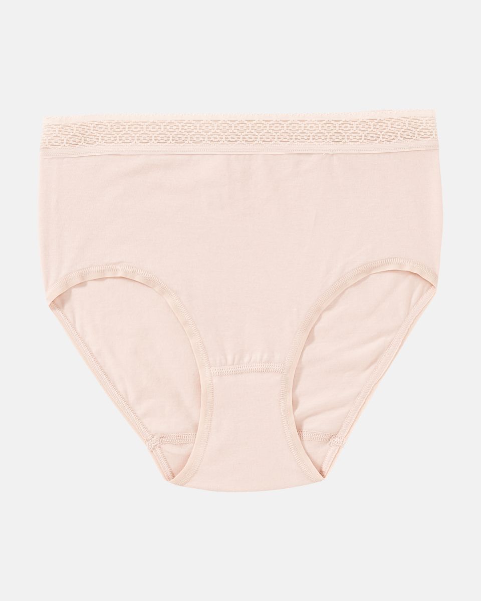 Midislip in honey aus der Serie Feelin'fine, flach auf einer Oberfläche liegend.