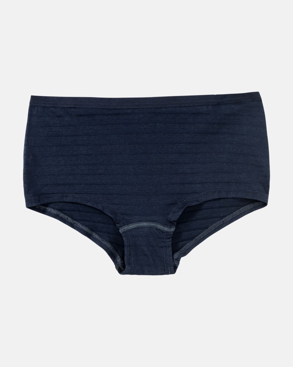 Pant in blueberry aus der Serie Cotton&More, flach auf einer Oberfläche liegend.