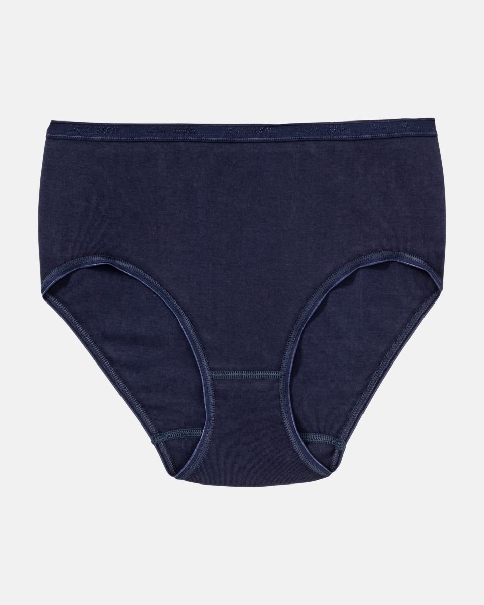 Maxislip in blueberry aus der Serie Silke, flach auf einer Oberfläche liegend.