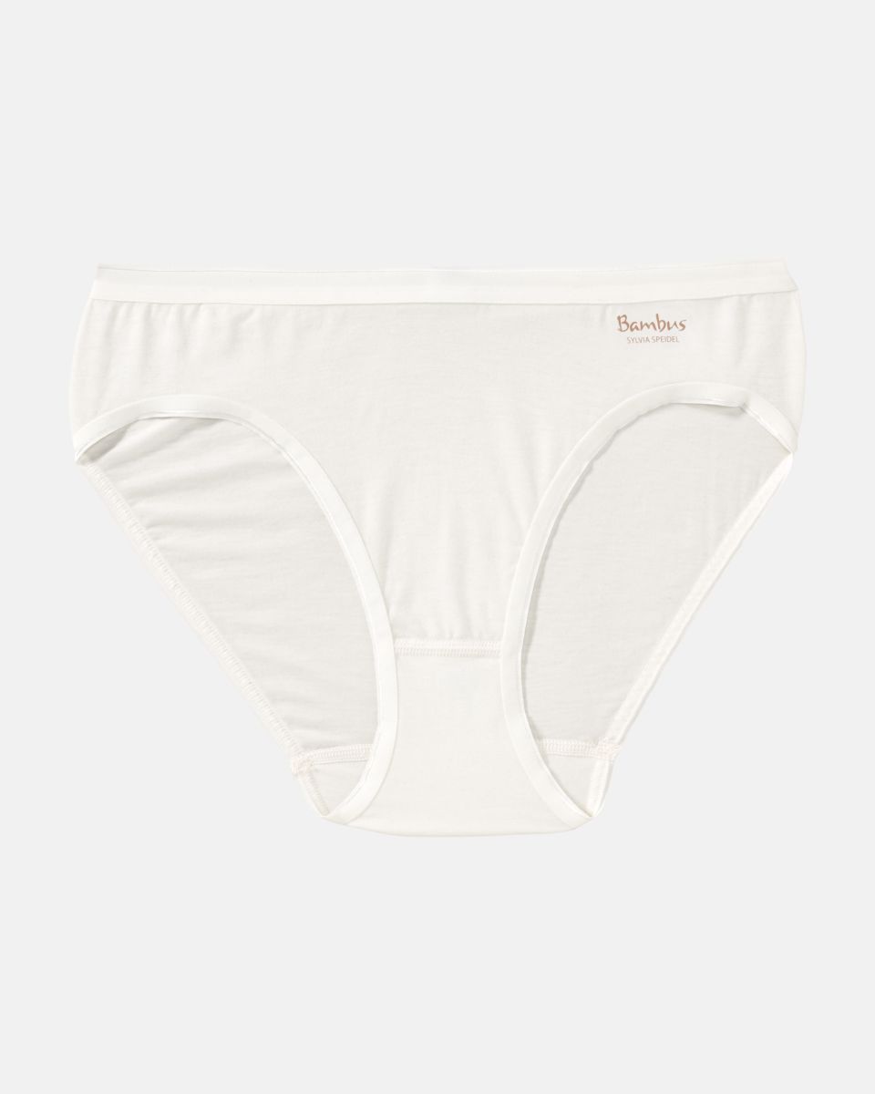 Minislip in elfenbein aus der Serie Swenja, flach auf einer Oberfläche liegend.