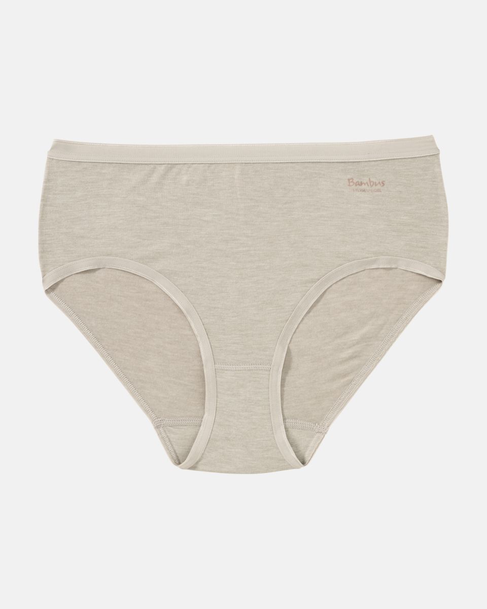 Midislip in ginger mélé aus der Serie Swenja, flach auf einer Oberfläche liegend.