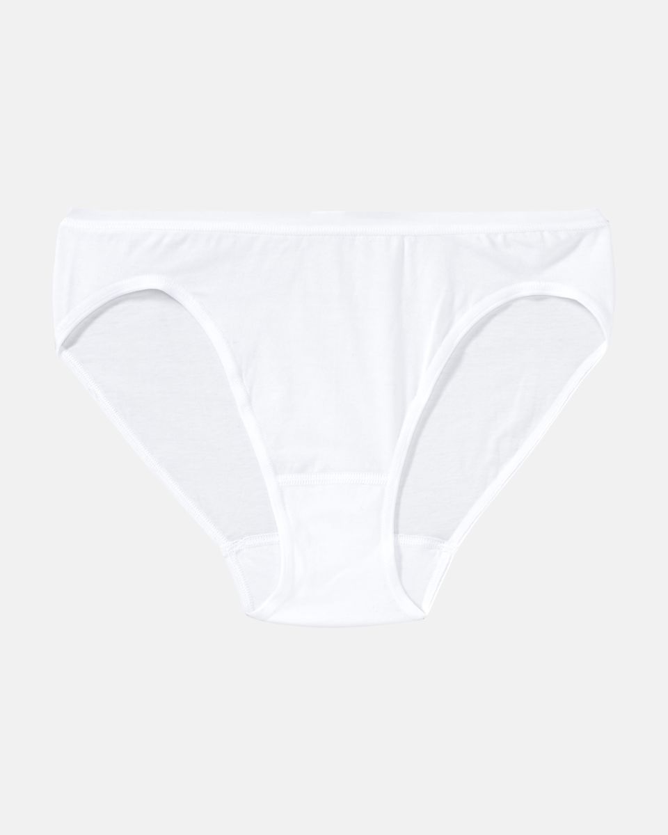 Jazzpant in weiß aus der Serie Sally, flach auf einer Oberfläche liegend.