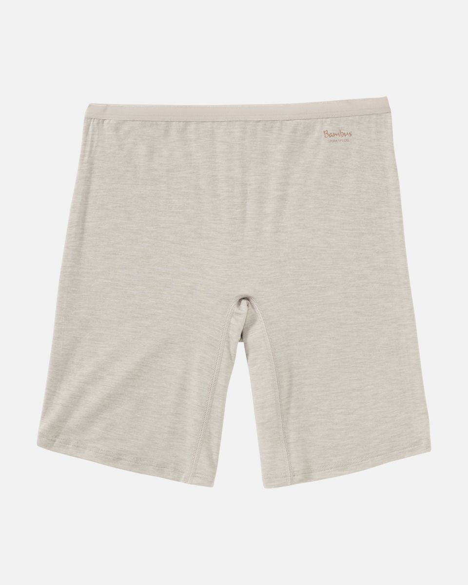 Longpant in ginger mélé aus der Serie Swenja, flach auf einer Oberfläche liegend.