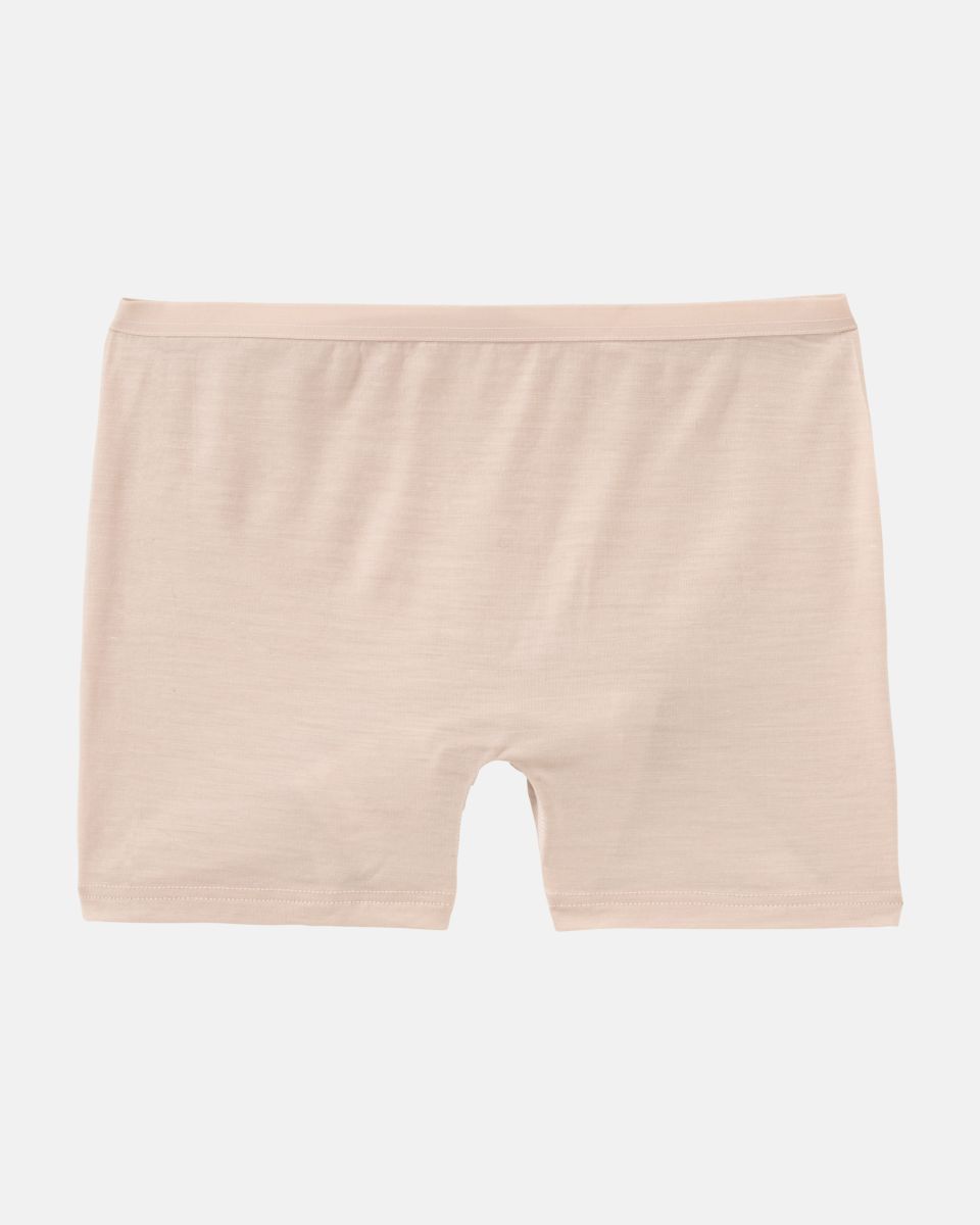 Pant in lychee wool aus der Serie Sanja, flach auf einer Oberfläche liegend.