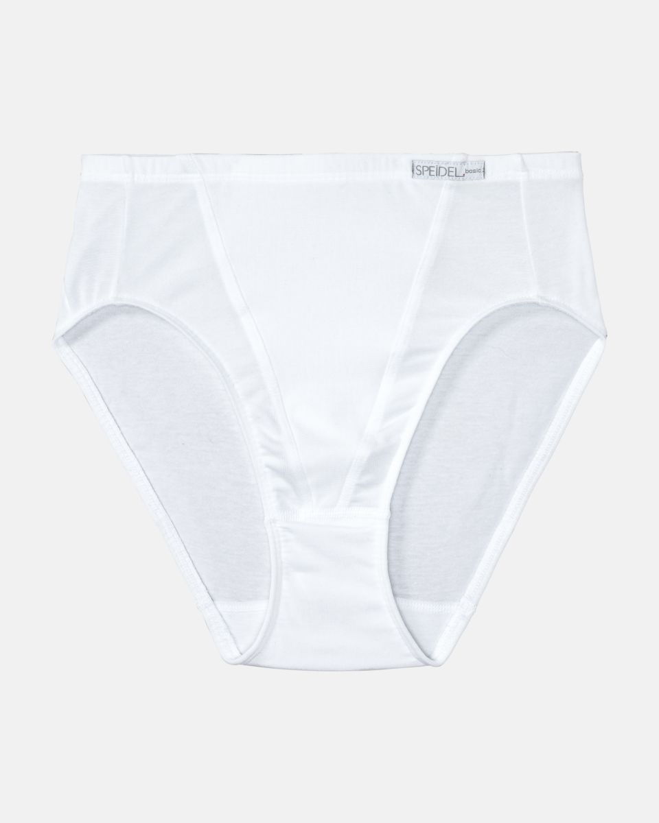 Formslip in weiß aus der Serie Shape, flach auf einer Oberfläche liegend.