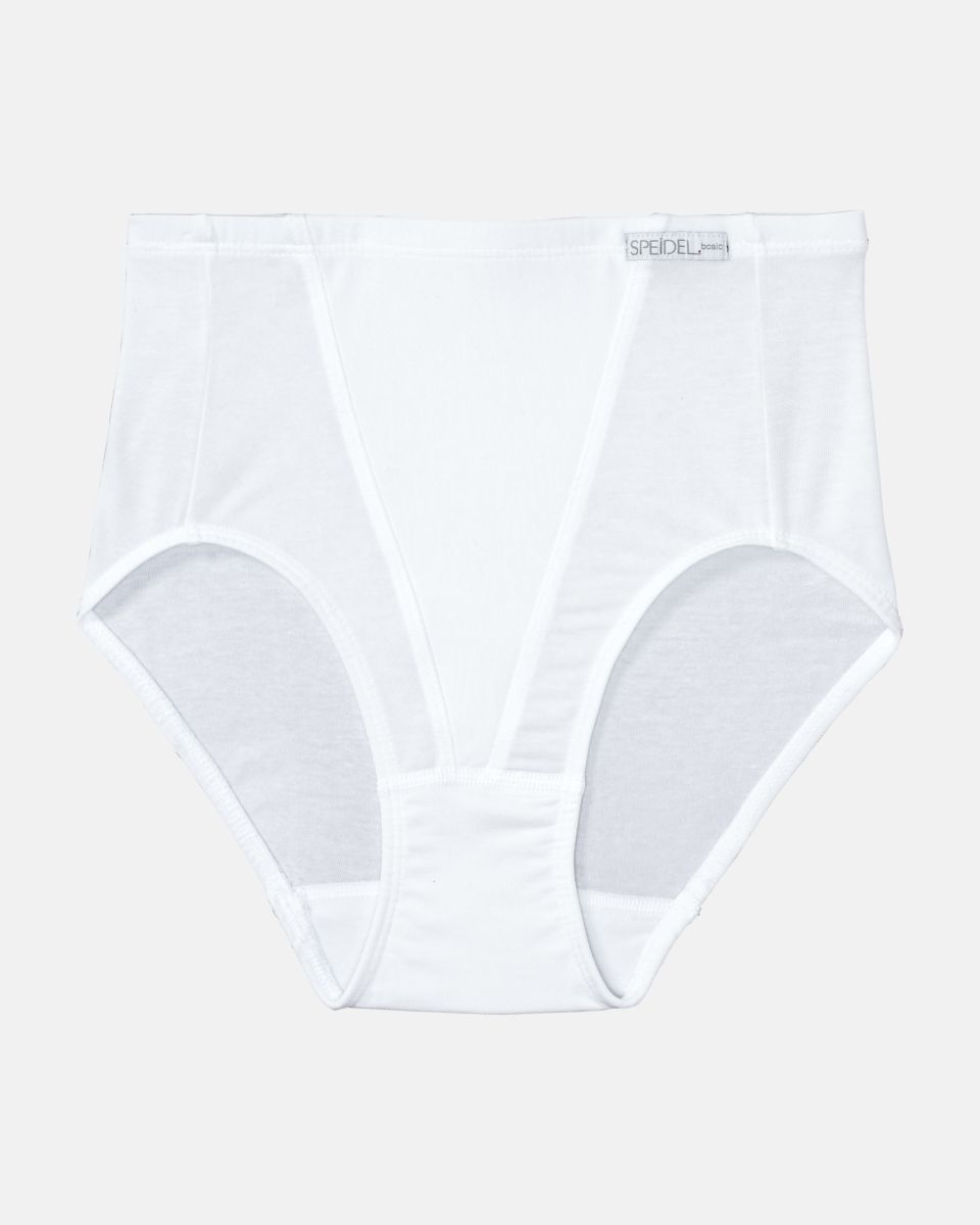 Formslip in weiß aus der Serie Shape, flach auf einer Oberfläche liegend.