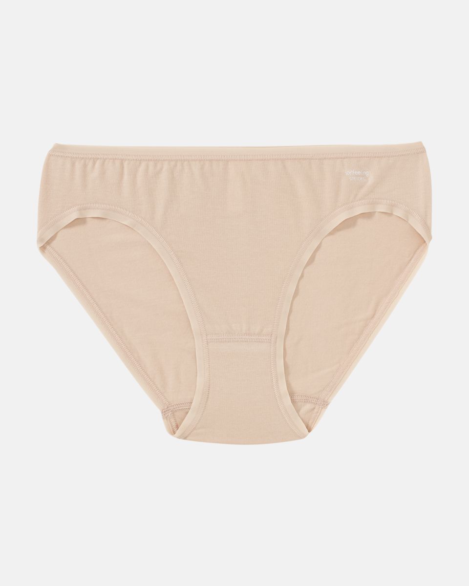 Minislip in skin aus der Serie Softfeeling, flach auf einer Oberfläche liegend.